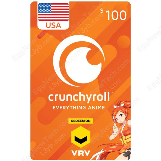 Crunchyroll 100 USA Crunchyroll Gift Card Digital Code Crunchyroll